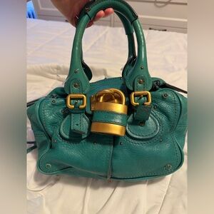 Chloe Paddington Calf Handbag with lock and key